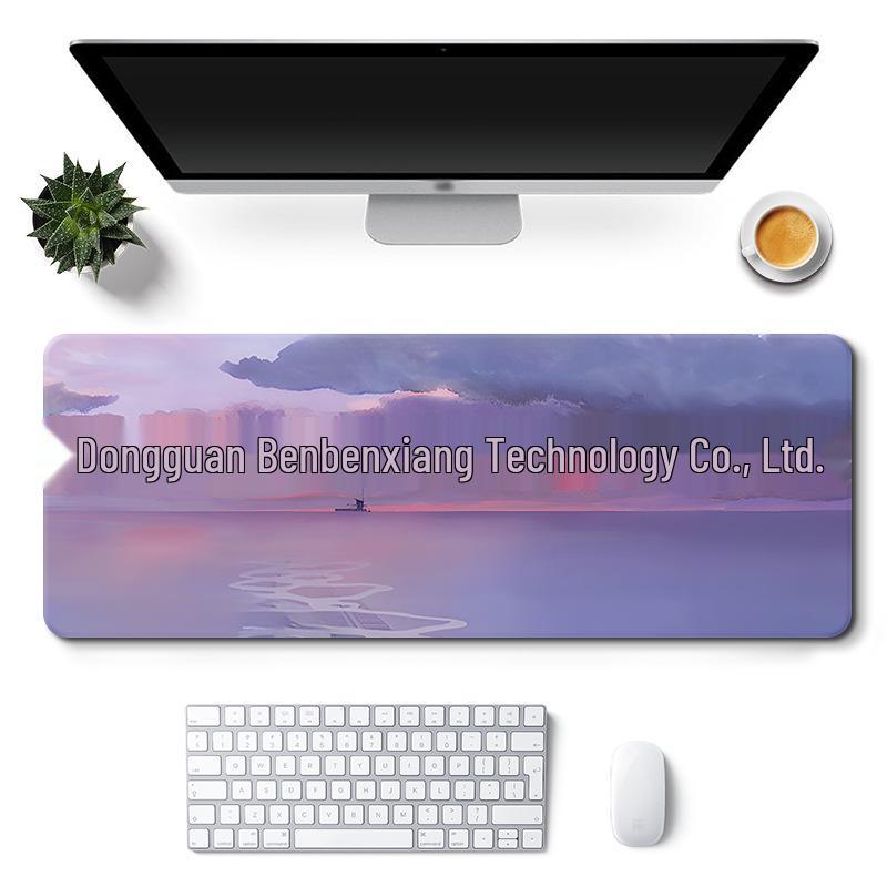 Очень большой коврик для стола с милым дизайном для девочки - Нескользящий коврик для мыши в стиле пейзажа