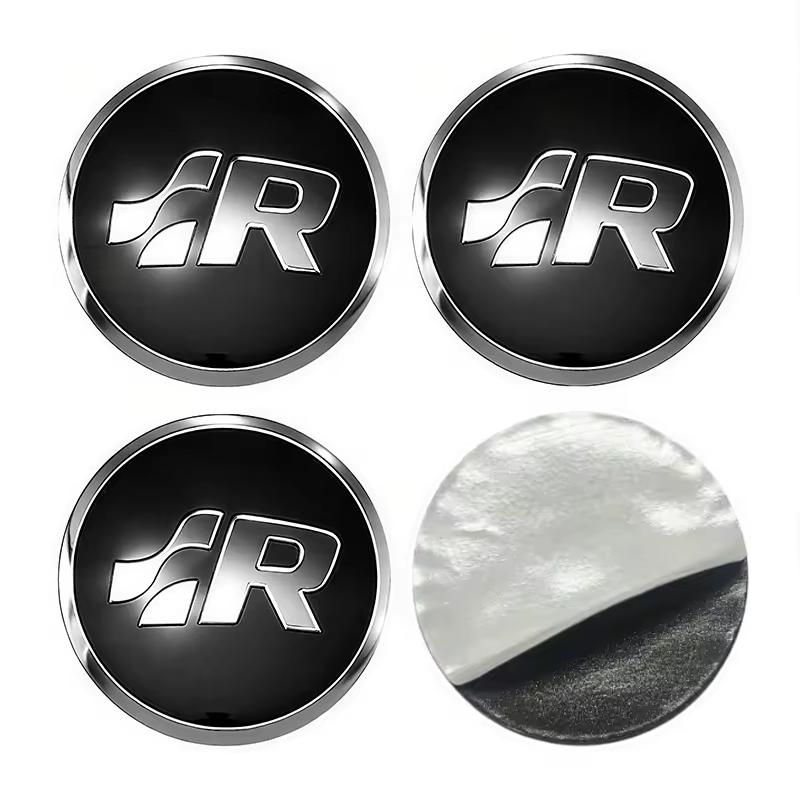 T23-4Pcs 56mm Car Wheel Center Cover Stickers Hub Cap Accessories For Volkswagen GTI Polo Passat B6 B7 B8 Golf MK7 MK8 Tiguan Jetta