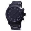 Восстановленные мужские часы Michael Kors Runway Chronograph из нержавеющей стали с черным циферблатом, кварцевые, MK8157, 100 м