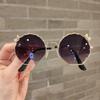 Cute Bow Children'S Glasses Sunglasses Trendy Fashion Versatile Sunglasses Children'S Metal Glasses