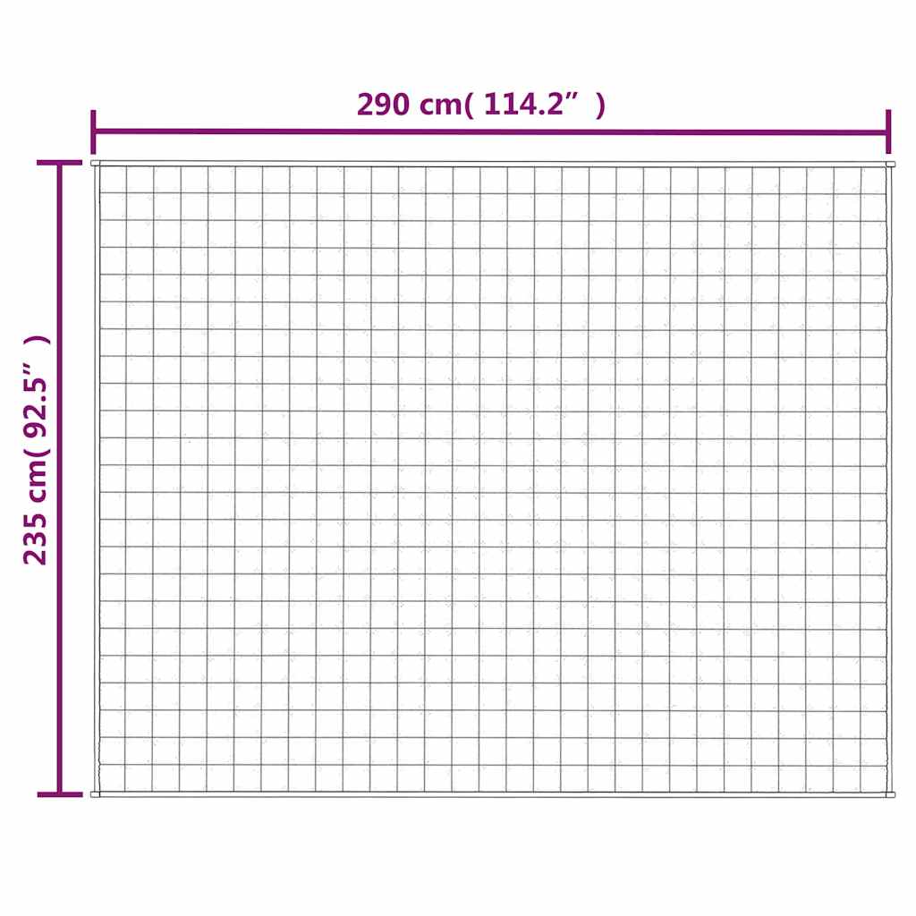 Weighted Blanket Gray 235x290 cm 11 kg Fabric