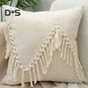 Наволочка с кисточками и скрытой молнией, декоративная бахрома, квадратная форма, бохо-стиль, офисный диван, декоративная наволочка для подушки, гостиная, спальня, автокресло
