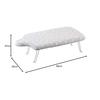 Yamazaki Lightweight Human-Shaped Ironing Board with Hook, Neko Press, Gray, Approx. 69 X 37 X 20 Cm, Steel Mesh Construction, Hangs In Closet, Produc