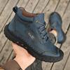 39-48 Spring/fall Leather Boots Men Boots  Leather Casual Leather Shoes Men Ankle Boots
