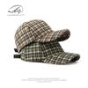 Кепки Мужские, Шляпы Ретро Клетчатые Жесткий Верх Бейсболки Женские Солнечные Шляпы