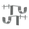 1 пара кронштейнов для карниза для штор. Нержавеющие, прочные, выдерживающие нагрузку, универсальные, простые в установке. Нет
