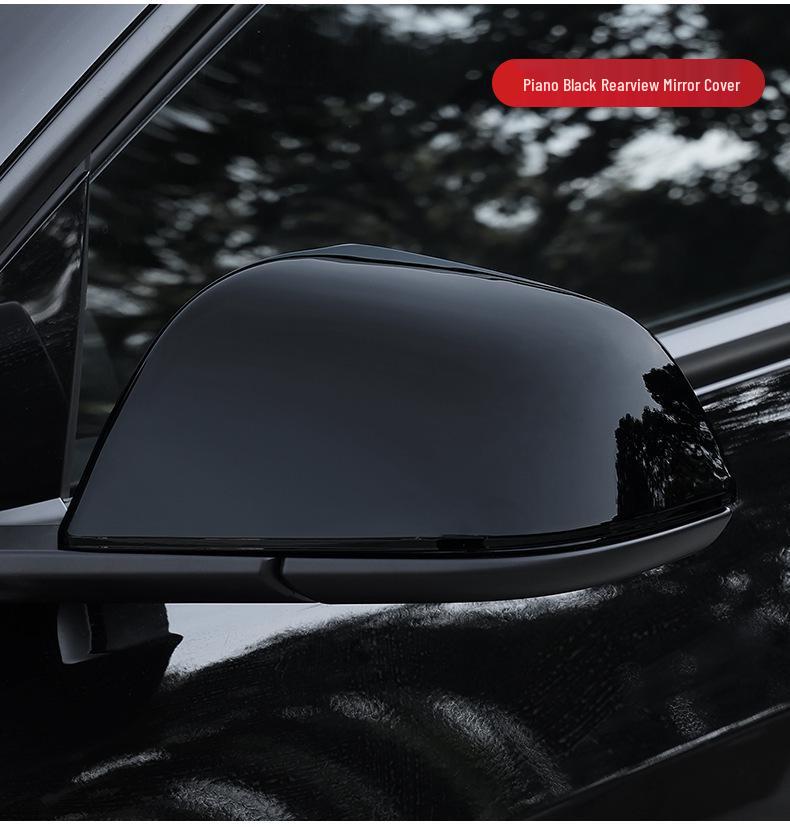 Tesla Model 3/Y Carbon Fiber Texture Rearview Mirror Protective Cover