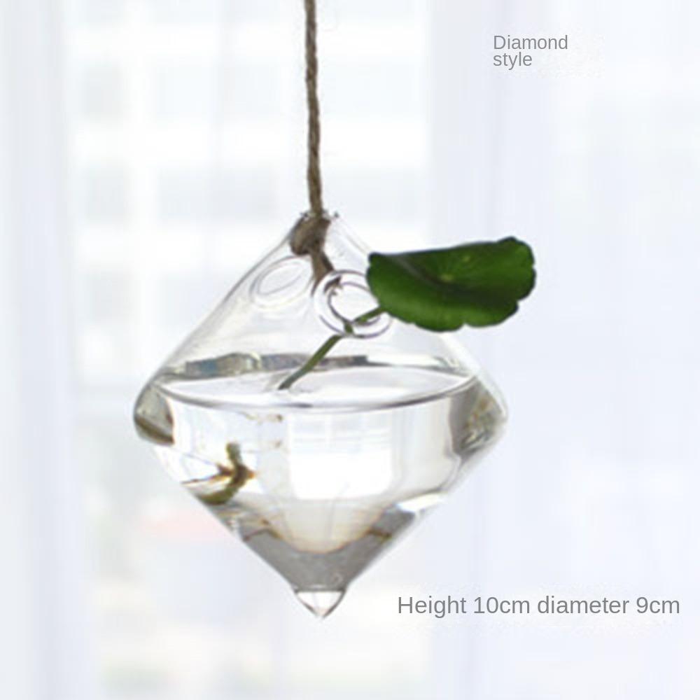 Gifts Hydroponics Hanging Glass Vase Garden Supplies Home Decoration Terrarium Container Portable Flower Plant Pots
