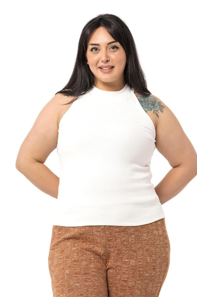 Женский стиль, большой размер, боди, большие размеры, воротник с лямкой на шее, полуводолазка, ребристая камзол, зеленое боди