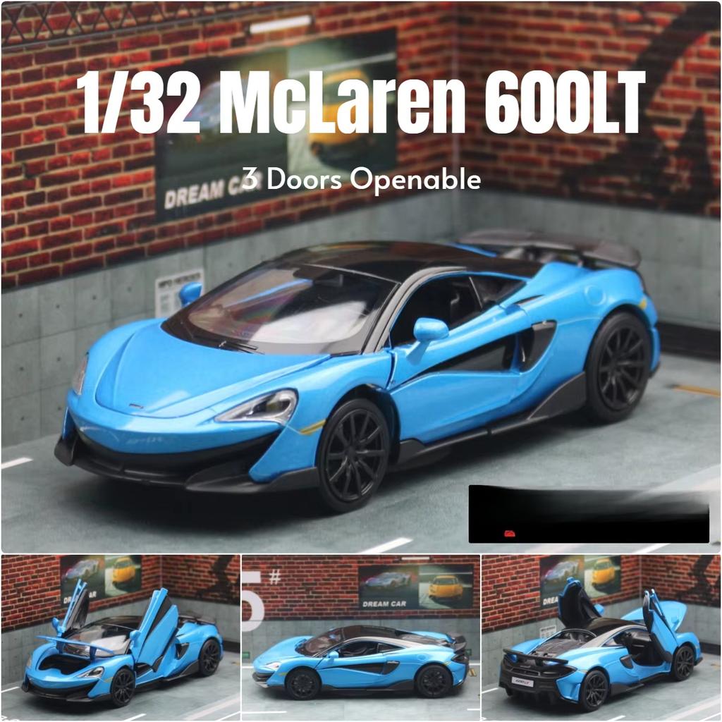 1/32 McLaren 600LT Super Sport игрушечная модель автомобиля литая металлическая миниатюрная модель транспортного средства со звуком и светом коллекция подарок для детей