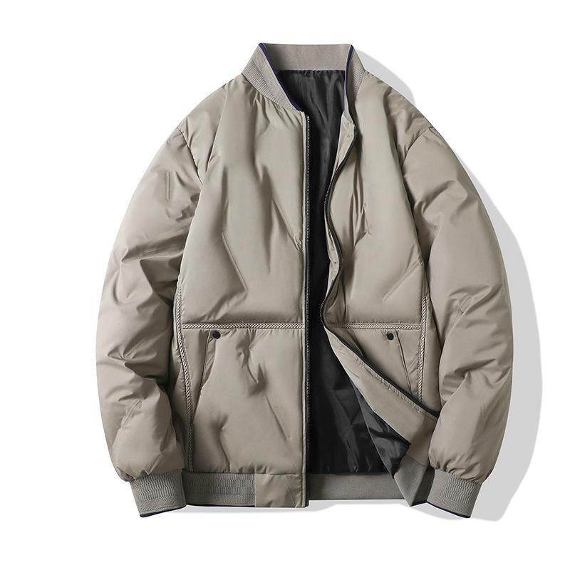 Padded Clothes Men's Winter Baseball Collar Bread Clothes Thickened Warm Cotton Clothes Youth Jacket