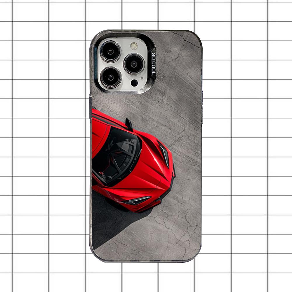Чехол для телефона C-CorvetteS C8 C6 для iPhone 16,15,14,13,12,11,8,7,Pro,Max,Plus,Mini,XS,SE Противоударный Черный Матовый Жесткий
