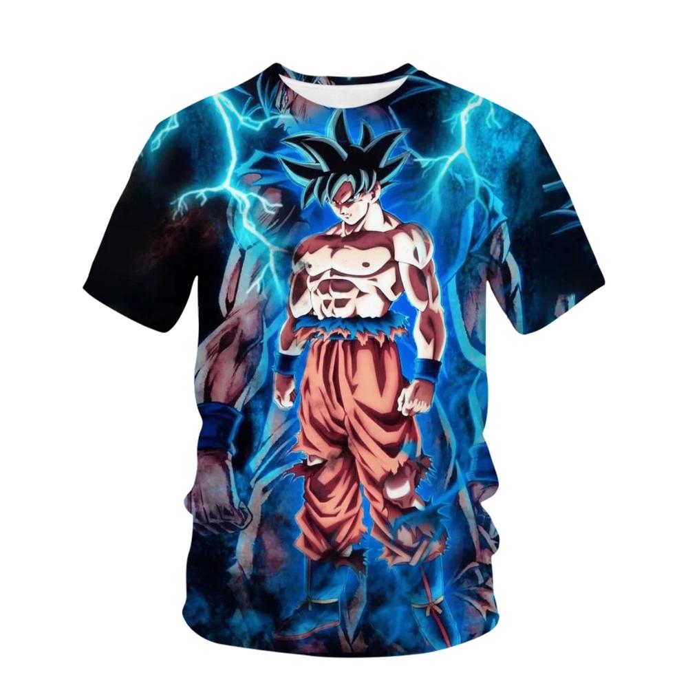 Super Dragon Ball T-shirt Men Pattern Print 3D Summer Short Sleeved T-shirt Top Clothing