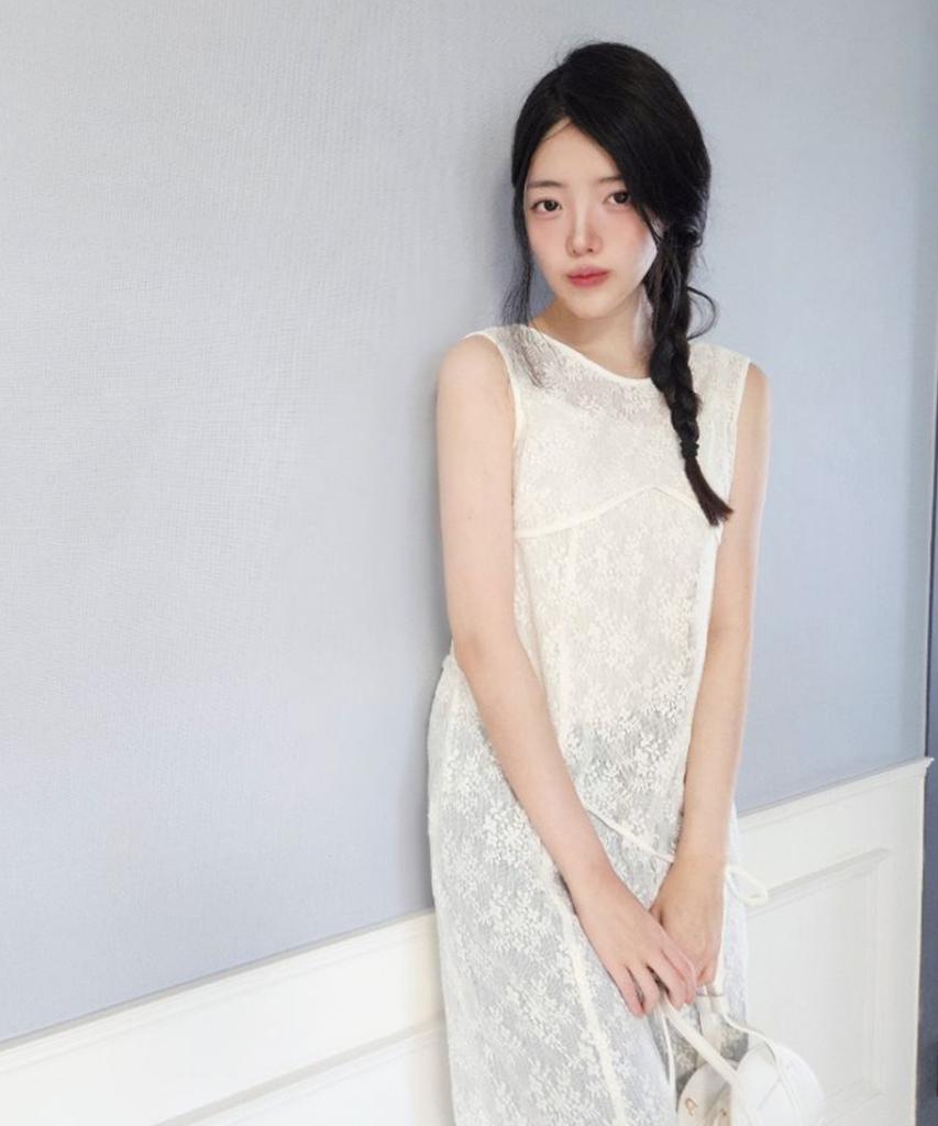 MIXXO Кружевное многослойное длинное платье_Miwowg301G