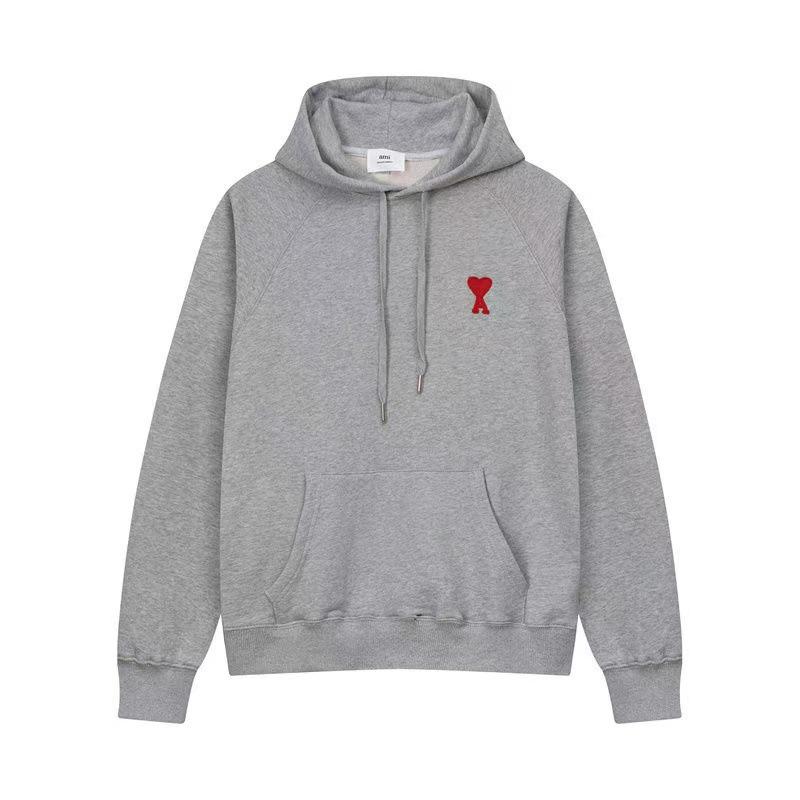 Унисекс Толстовка с вышивкой в виде сердца - Весна/Осень Повседневная Спортивная одежда на молнии