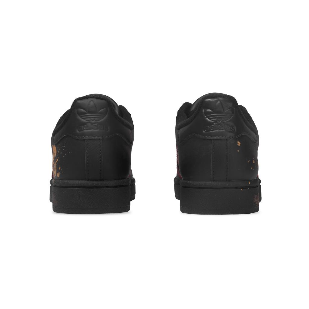 adidas Originals Superstar 2 Низкие Скейтбордические Кроссовки Унисекс Черный Золотой JI0079(Команда1385-)