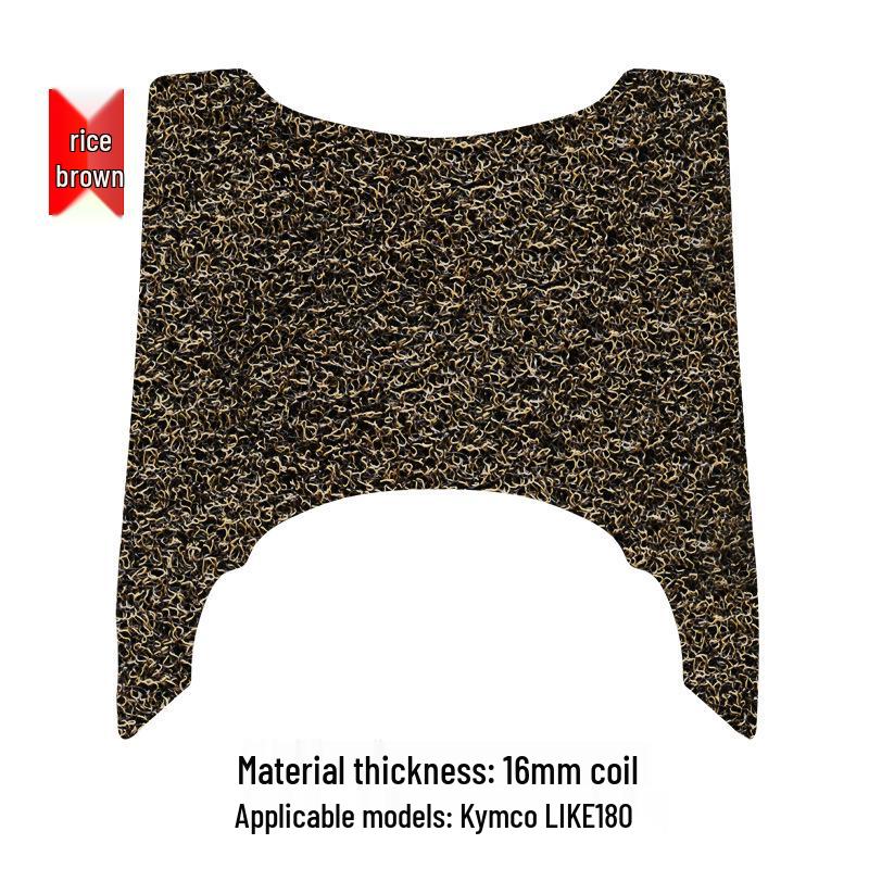 Thickened Silk Non-Slip Footrest Pad for Kymco LIKE180 Scooter, Rainproof