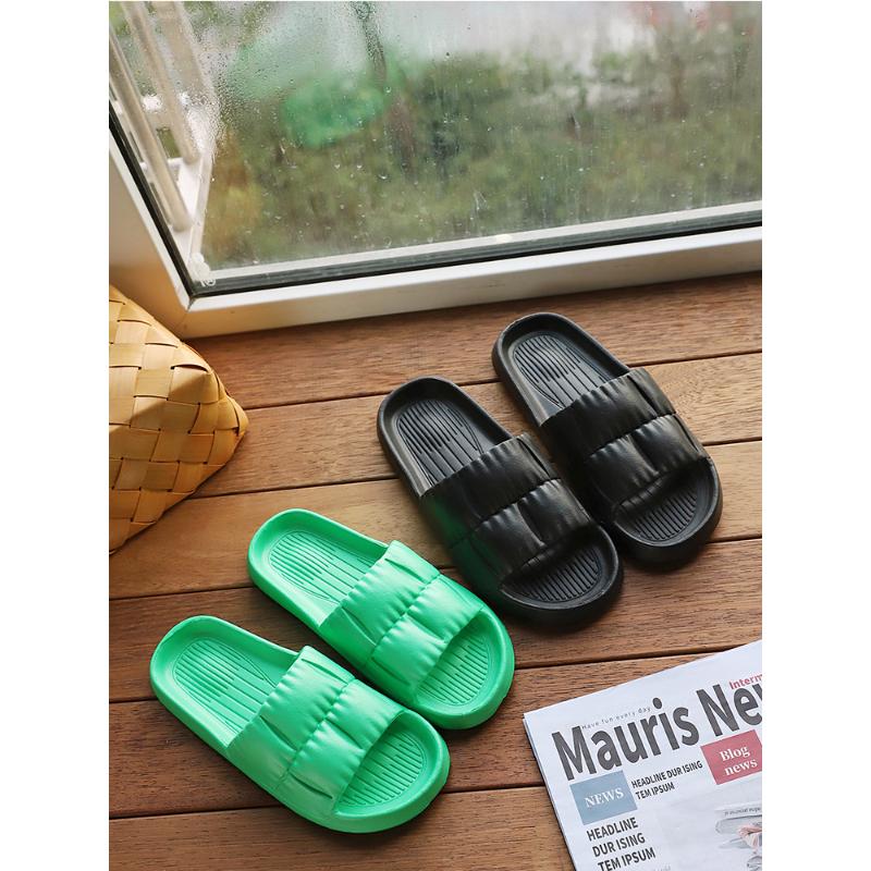 Summer Soft Sole EVA Household Slippers Women's Non Slip Home Bathroom Shower Couple Cool Slippers