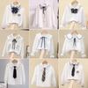 Girls' Long Sleeve White Shirt - Fashionable Korean Style for Children, Ideal for Spring and Autumn, Suitable for School Uniforms