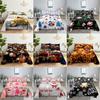 Christmas Bed Sheets and Pillowcases Set Bedding Linens Cover King Queen Size for Single Double Beds 220x240 Twin Full Thin Soft