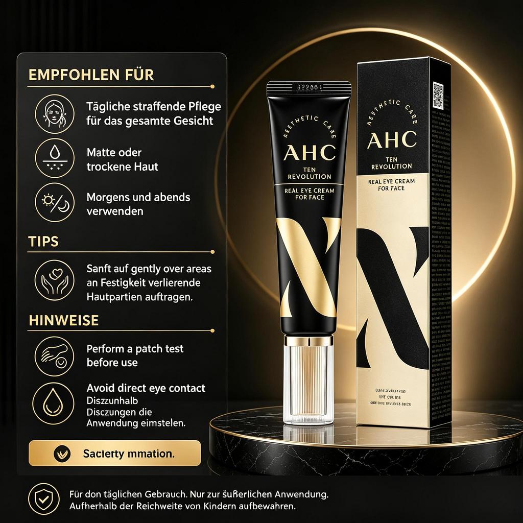 AHC Ten Revolution Real Eye Cream For Face 30ml*3pc