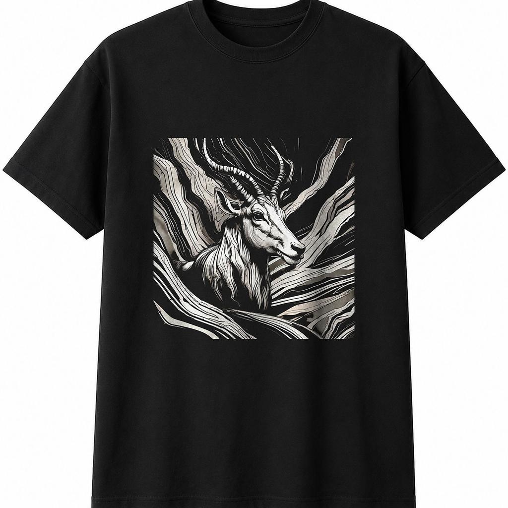Anime Antelope Mens Womens T-Shirt Wildlife Wild Animal Unisex Novelty Gift Tee