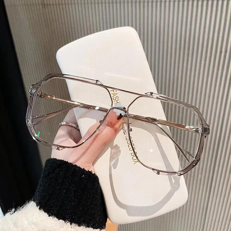Women One-Piece Stylish Sunglasses Latest Unique Big Frame Sun Glasses for Men Punk Glasses Stylishing Female Eye Wear UV400 Protection