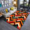 Chevron Geometric Pattern Carpet Suitable As a Non-slip Mat for the Living Room or Bedroom Sofa