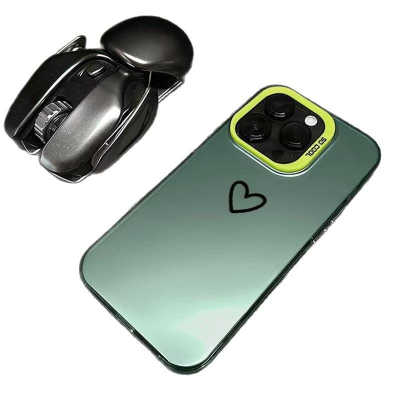 Простой чехол-сердечко для iPhone 17/16/15 Pro Max/14/13 Pro/12 - Совместим с европейскими и американскими моделями