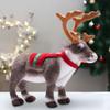 Christmas Reindeer Plush Elk Figurines Cute Animal Decorations Doll Toys for Home