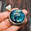 Lavish Labradorite, Gemstone Handmade Solid 925 Sterling Silver Jewelry Pendant