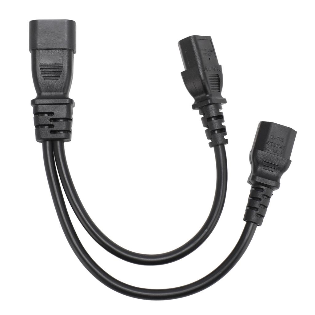 IEC320 C14 To IEC320 C13 C15 Power Cords Male To Female Computer Y Splitter Adapter Cable for