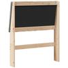 Upholstered Headboard Dark Grey 75 cm Solid Pine Wood