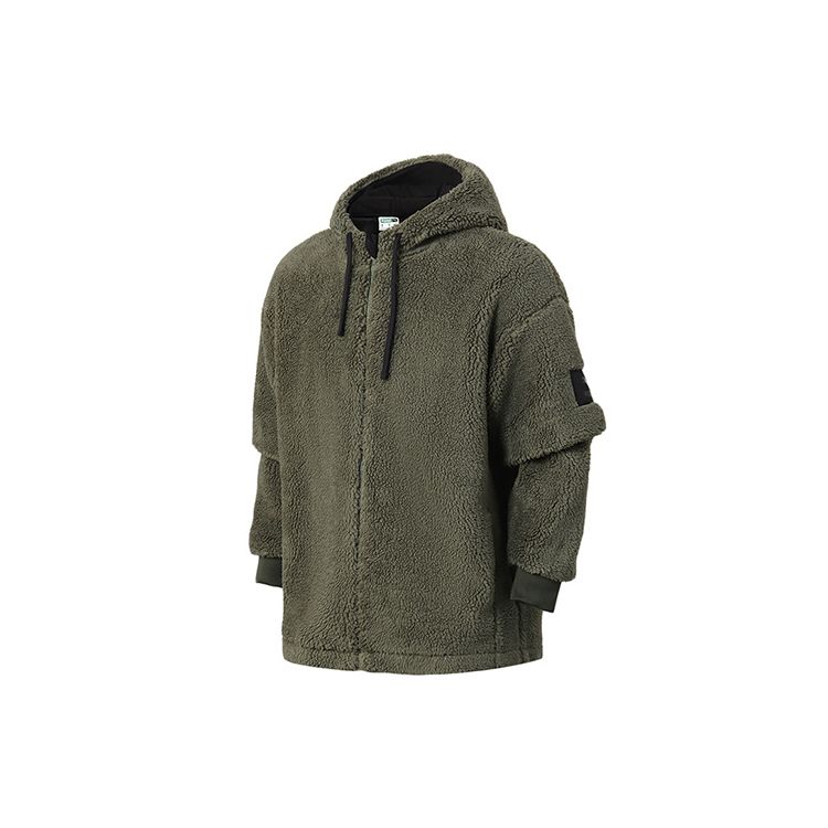 Puma Теплая флисовая спортивная куртка с капюшоном Мужские куртки Зеленый 530271-64