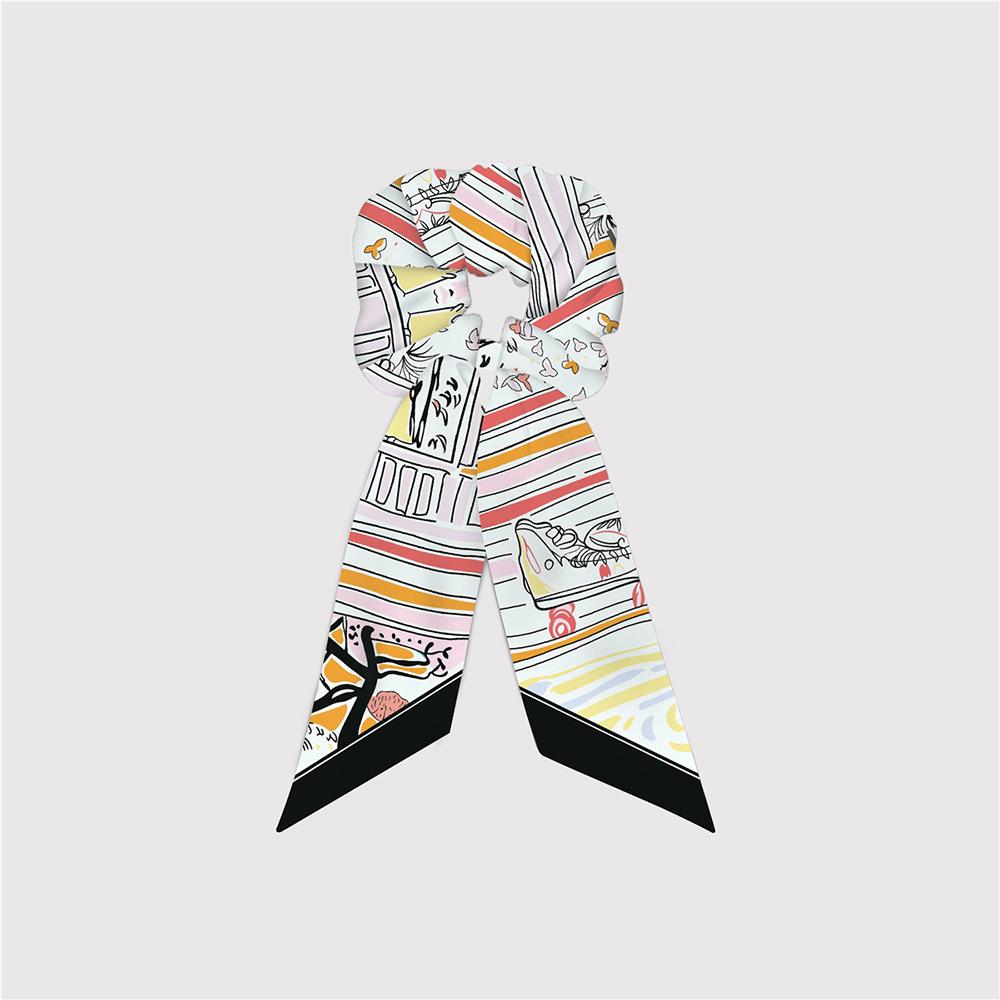 Элегантные шелковые большие резинки-скранчи, резинки для волос, женский шарф для волос, эластичные резинки для волос, завязки, держатель для хвостика, аксессуары для волос для девочек