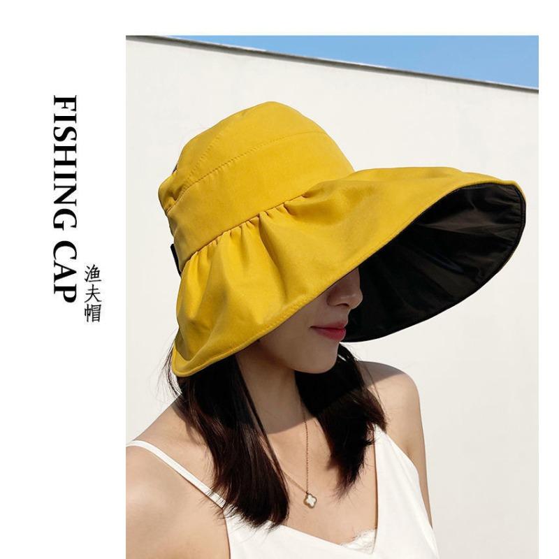Women S Uv Protection Empty Top Sun Hat Portable Ponytail Summer Cap