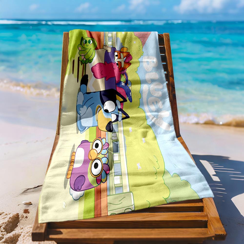 Bruy Theme Beach Towel Soft Durable Quick-Dry Comfortable Lightweight Suitable for Swimming, Gym, Camping, Yoga Vacation