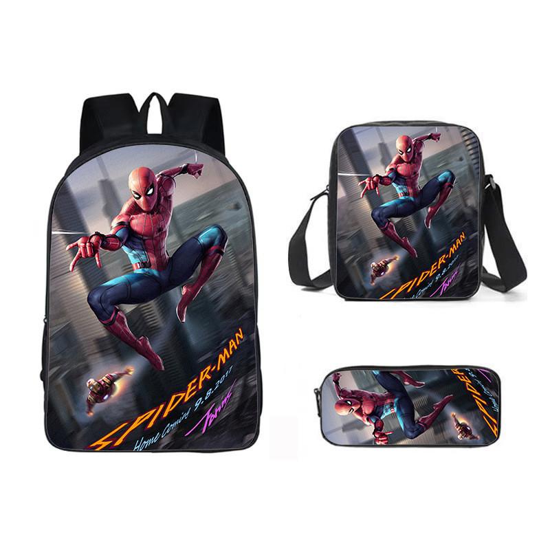 Backpack Three Piece Set Waterresistant Material Kids For