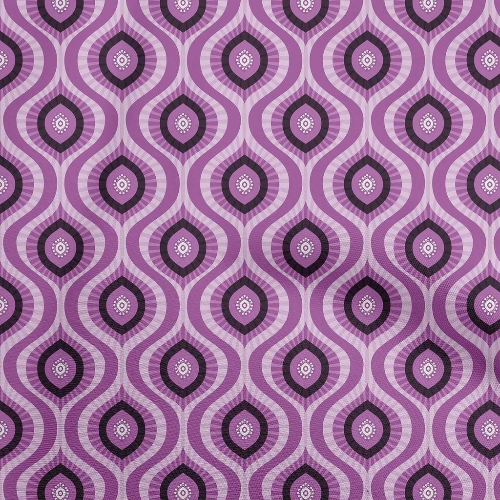 oneOone Cotton Flex Brown Fabric Ogee Quilting Supplies Print Sewing Fabric By The Yard 40 Inch