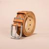 Кожаный ремень мужской простой повседневный мужской ремень с пряжкой перфорированный ремень