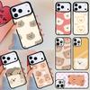 Кавайный Милый Медведь Корейский Животный Чехол Для Телефона Для iPhone 17 Air 14 15 13 12 Max Чехол Для Apple 14 15 16 16e 11 Pro Max Plus