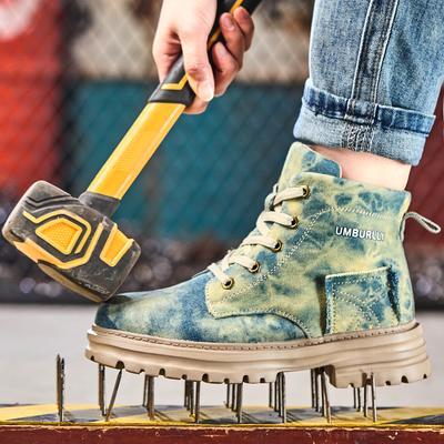 2025 Новая Мода Женские Защитные Ботинки Ударопрочный Стальной Носок Защита от Проколов Кевлар Уличные Легкие Женские Рабочие Ботинки