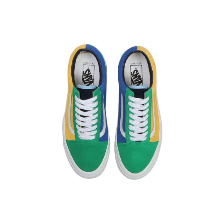 Vans Кроссовки унисекс OG Old Skool LX Off The Wall — зелено-желтые, разноцветные VN0A4P3X02I