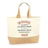 Sac Cabas - PLANETEE - Une Éducatrice Aussi Géniale Oublier - Jute Naturel - Imprimé En France - Grande Contenance
