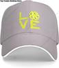Винтажная бейсболка с надписью Love Pickleball для женщин и мужчин Унисекс