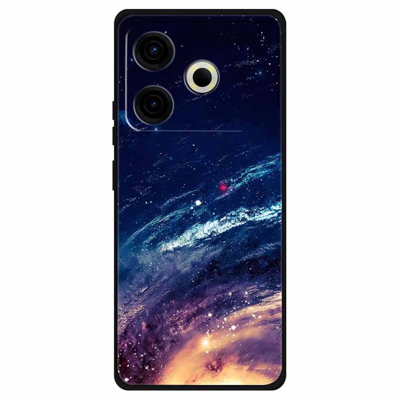 Чехол для Tecno Pova 6 Neo Силиконовый Мягкий Цветок Космос Модный Чехол Для Tecno Phantom X2 Pro Чехлы Пейзажная Краска Чехлы Милые