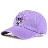 Kuromi Baseball Cap Adult A-Z Letter Washed Denim Sun Hat Woman Girls Cap Cartoon Outdoor Sport Sunbonnet Retro Headgear Gift