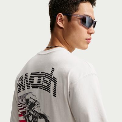 Nike T Shirts Men's Ecru Crew Neck