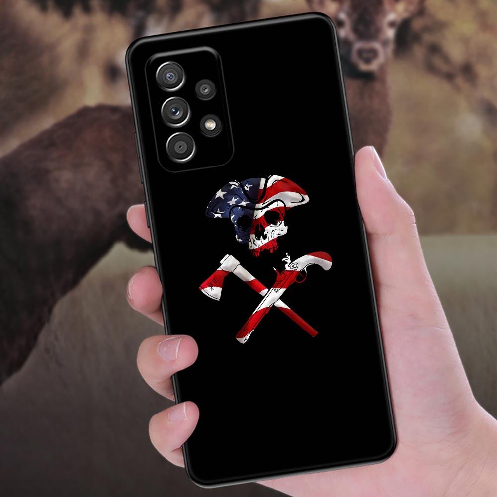 Американский флаг США со звездами Чехол для телефона для Samsung Galaxy A57 A56 A37 A55 A36 A26 A54 A52 A35 A34 A25 A17 A16 A15 A07 A06 Мягкая крышка