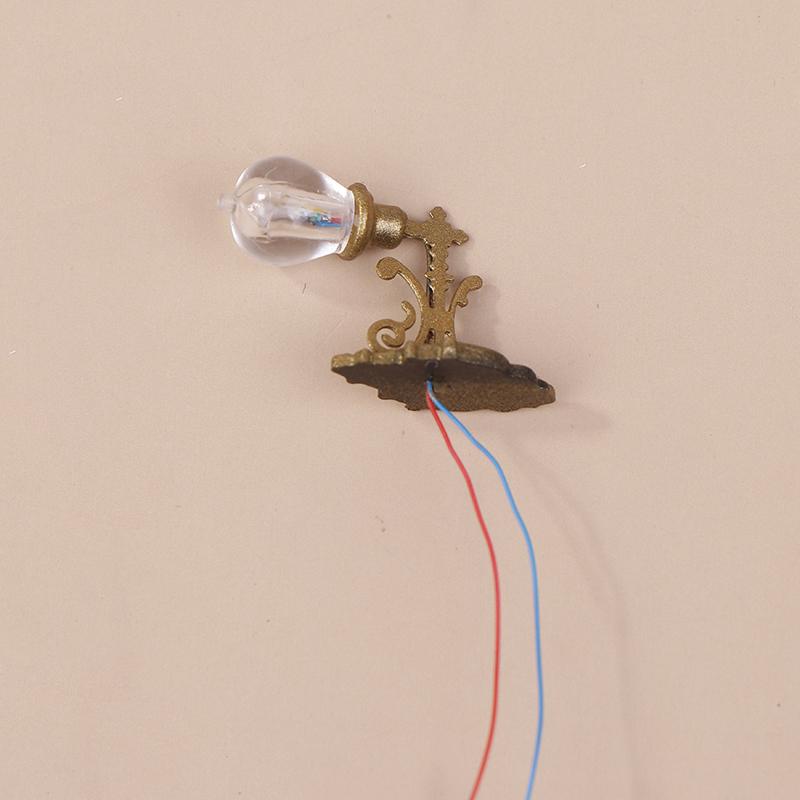 Миниатюрный кукольный домик настенный светильник настольная лампа мини светодиодное освещение украшение дома кукольная мебель игрушка может быть яркой